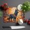 Edge Collections - 15" x 12" - Multicolor - Belgian Sheepdog Decorative Glass Kitchen Cutting Board - 1 Piece